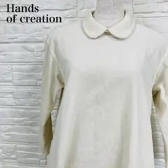 Hands of creationスタンドカラー5分袖ワンピース - メルカリ