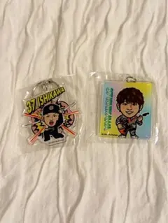 オリックスバファローズ　石川亮選手　 アクリルキーホルダー 2種セットのサムネイル