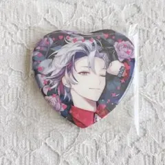 にじさんじ Rose Valentine ハート缶バッジ 不破湊 ①