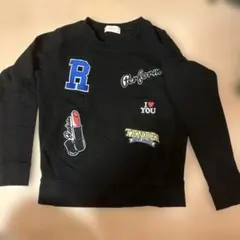 repipi armario 黒 トレーナー S バックプリント無し