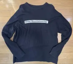 White Mountaineering ロゴトレーナー ブラック