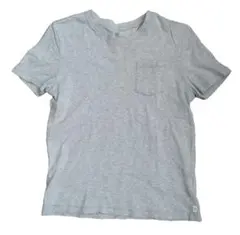 GAP KIDS グレー Vネック Tシャツ M　無地