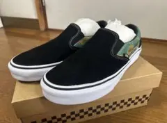 Vans スリッポン ブラック/グリーン