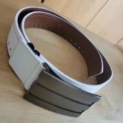 アディダス　ゴルフ レザーベルト　白のサムネイル