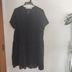 フェリシモLIVE IN COMFORT 半袖 チュニック ブラックのサムネイル