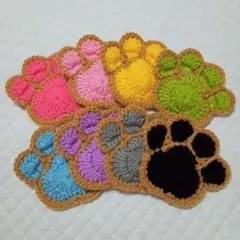 肉球モチーフ8枚(ベージュ)