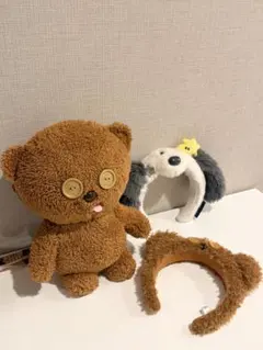 ユニバ USJ ミニオン ティム スヌーピー カチューシャ ポップコーンバケツ