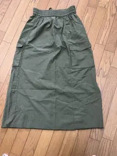 カーゴロングスカート カーキのサムネイル