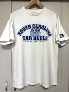 【STARTER製】ノースカロライナ大学 カレッジTシャツ 白 XL相当