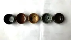 ぐい呑み お猪口 酒器 5個セット 収納ケース付き