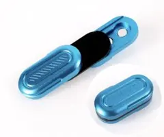 新品 小型フィジェットスライダー メタルブルー フィジェットトイ EDC