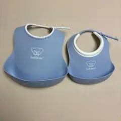 BabyBjorn お食事スタイ　パウダーブルー　2サイズ　大小　2個セット
