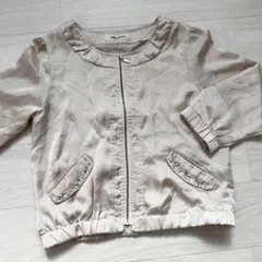 MISCH MASCH ノーカラージャケット ベージュ　Mサイズ