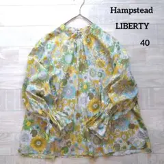 Hampstead ハムステッド リバティプリント フリルスリーブブラウス 40