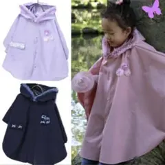 パンパンチュチュ　レインポンチョ　ピンク　S ファミリア　ボンポワン
