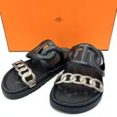【新品未使用】HERMES エルメス　サルダル　レジェンド　34 エルメス HERMES レジェンド バカンスを彩る 歩きやすいウェッジ