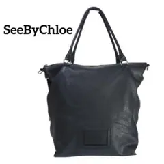 シーバイクロエ トートバッグ レザー 鞄 カバン A4サイズ ブラック 黒