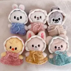 SKZOO 10cm ぬい服 ふわもこくまさんセット 2025年最新】skzoo ぬいぐるみ 服の人気アイテム - メルカリ