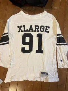 XLARGE 七分袖スリーブTシャツ M ホワイト 91
