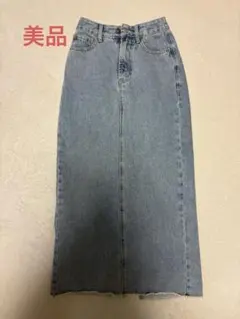 titivate ロングデニムスカート