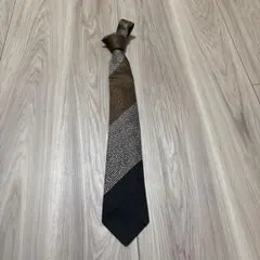 Dominique France シルクストライプネクタイ