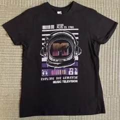 『企業系』MTV 宇宙飛行士 Tシャツ　ブラック　 Lサイズ