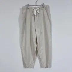 【relume】(L)リネンカーゴパンツ/ベージュ系/ゆったりテーパード