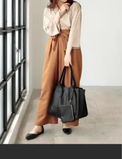 ショコラフィネローブ　ワイドパンツ