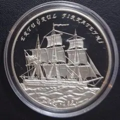 2010年 トルコ銀貨 50リラ 日本トルコ友好120周年記念銀貨 SV925のサムネイル