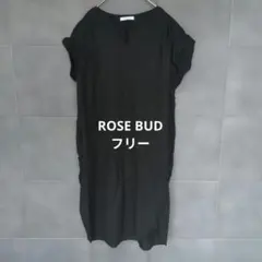ROSE BUD Vネックワンピース ブラック