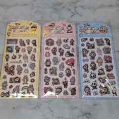 【新品未開封☆数量限定】ラブブ 3D 立体 ぷくぷくシール 3枚セット♡