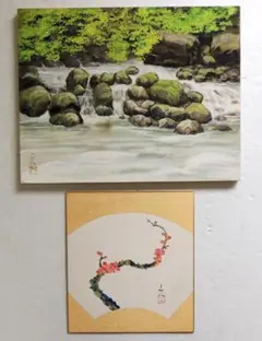 青島三郎　抽象油彩画 サイン入り 青島三郎 抽象油彩画 サイン入り - メルカリ