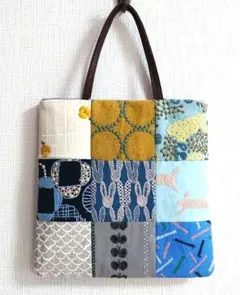 ミナペルホネン　パッチワーク　chouchoミニトートバッグ