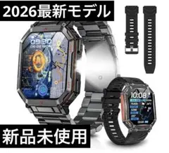 スマートウォッチ【2026最新型 ChatGPT搭載内蔵GPS 2種バンド付き】