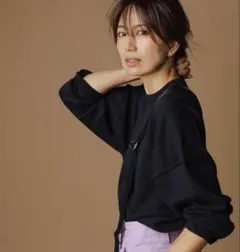 FORME 東原亜希　ニット　ブラック　フリーサイズ