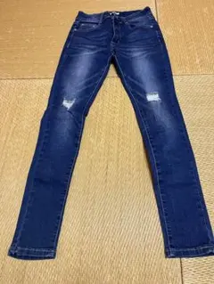 ダメージ加工デニム　S