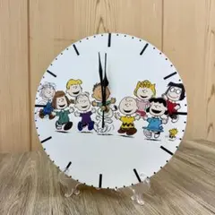 スヌーピーキャラクター 置時計　スタンド付き