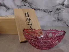 値下げしました。ヤマサキガラス 薩摩切子　2個セット 未使用品 2025年最新】薩摩切子 山崎の人気アイテム - メルカリ