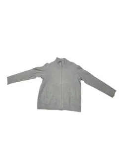 グレー ジップアップ トレーナー