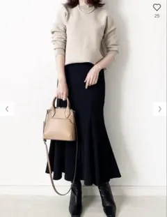 UNIQLO ウォッシャブルストレッチミラノリブクルーネックセーター（S）