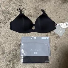 ユニクロ×mame kurogouchi ワイヤレスブラ ショーツセット 黒