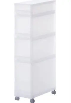 無印良品 透明プラスチック製4段収納ボックス