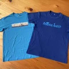 モンベル　Tシャツ　ウィックロン　２枚　 メンズS(キッズなら160くらい)