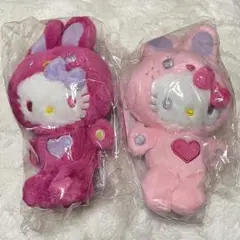 キティ　カラフルバニー　kitty サンリオ　Sanrio マスコットホルダー