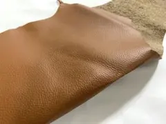 No.2 本革　レザー　キャメル　ハギレ