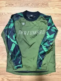 UMBRO ピステ・ウィンドブレーカー Sサイズ グリーン　身長155 胸囲88