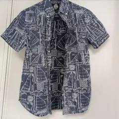 Reyn Spooner 半袖アロハシャツ XS ネイビー