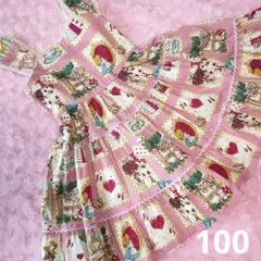 シャーリーテンプル　アリス絵本ワンピース　100　新品