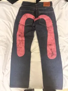 EVISU Lot 2038 デニムパンツ 30x30 赤カモメ EVISU エヴィス デニムパンツ 赤カモメ LOT 2038 - メルカリ
