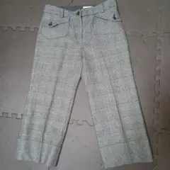 【レディーススラックス】 チェック柄